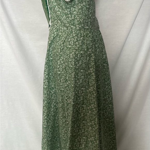 Vintage Hawaiian Dress Green Floral Arm pit to arm pit 13-14” 47-48” Long - Picture 7 of 12